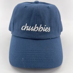 Chubbies Hat Blue‎ Baseball Cap Embroidered Logo Adjustable Casual